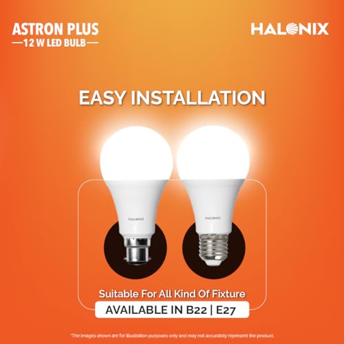Image of Halonix Astron Star Base B22 12-Watt LED Bulb (Pack of 6, Cool White)