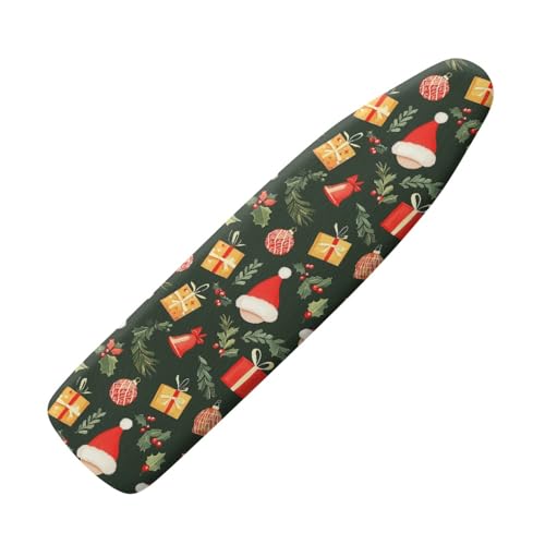 Funda Tabla de Planchar 140x45 Patrón De Navidad Funda Tabla Planchar con Cordón Elástico- Resistente Al Calor -Duradera Y Fácil de Cambiar
