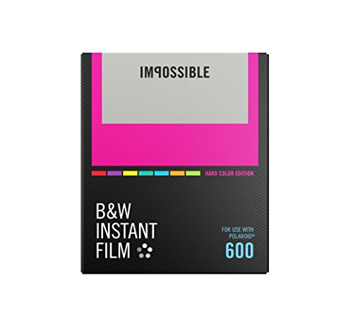 Impossible PRD-4523 Black & White Instant Film (Hard Color Frame) for Polaroid 600-Type Cameras