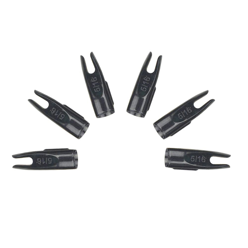 Encoches De Flèche 24 Pièces 5/16" Plastique Nylon Rouge - Tir à L'Arc, à Coller
