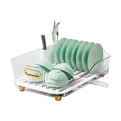 Mybaq,Dish Drying Rack With Drainboard,Dish Drainers,Dish Racks For Kitchen Counter,Dish Rack,Draining Rack,Plastic,Suitable For Bowls, Plates, Cups, Spoons, Chopsticks #TOP2