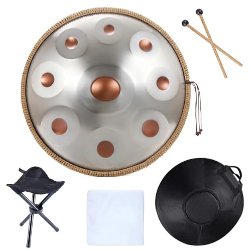 Handpan 432Hz 9 Notas D menor 22 pulgadas miniatura 1