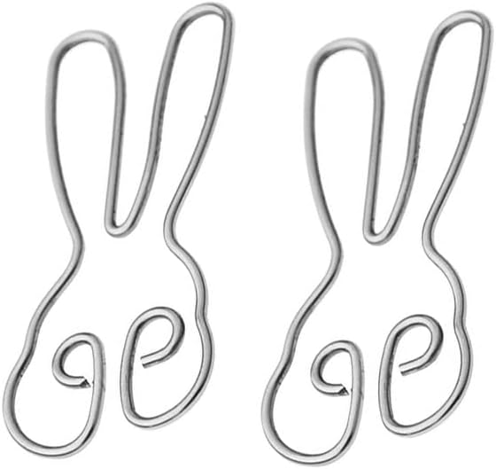 Rabbit Body Clamps Clip for Women Stainless Steel Adjustable Nipple Clamps Non-Piercing Nipple Body Faux Body Jewelry