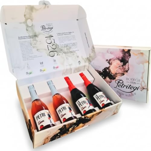 Petri Bubble Selection – Pack Regalo de 4 Sidras Artesanas Refrescantes La Petri & Petri Rosé | 4,8% vol. | Vegana y Sin Gluten | Ideal para Aperitivos, Brindis y Experiencias Gourmet