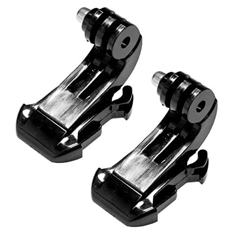MaximalPower CA GP J-Hook Vertical Surface J-Hook Buckle Mount for GoPro HD Hero 2,3, 3+,4, 5, 2 Pack (Black) Cover