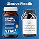 Prosta Komplex Kapseln im Braunglas - hochdosiert mit Sägepalmenextrakt, Brennnessel, Kürbiskern, OPC, Lycopin, Vitamin E, Zink, Selen - vegan - 120 Kapseln für 2 Monate von Vital25®