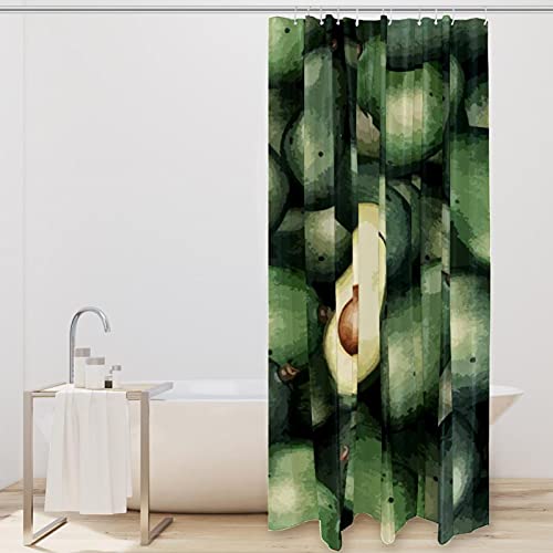 Rideau de douche vert avocat de qualité supérieure, dimensions 182,9 cm - 3