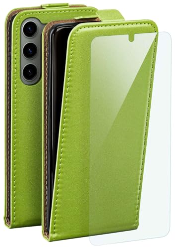 Coque intégrale Samsung S23 Plus verte rabat moex similicuir