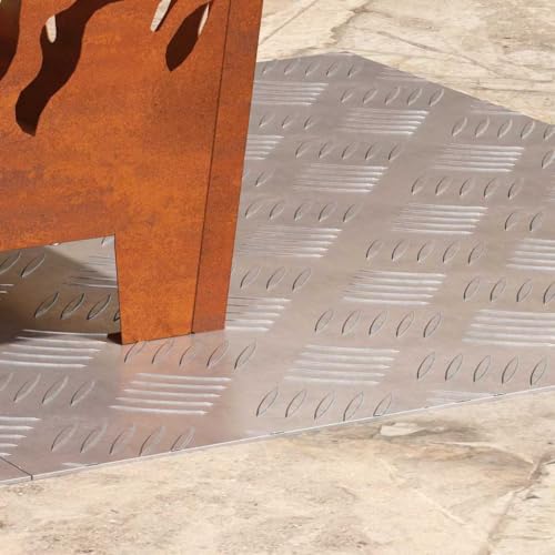 Plaques de protection en aluminium 60x50cm durables et résistantes argent - 2