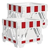 ✅ Mit dem witterungsbeständigen WEMAS-Schachtschutzgitter Blitz lassen sich Baugruben mit einer Fläche von bis zu 6 m² sicher absperren. Durch die auffällige rot/weiß geblockte Reflexfolie Typ 1 ist die Schachtabsperrung auch bei Dunkelheit sofort sichtbar und warnt frühzeitig vor der Gefahrenstelle. Je Bestelleinheit erhalten Sie 8 Einzelelemente.