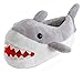 Pantofole in peluche a forma di squalo, Grigio (Shark Grey), 47 EU