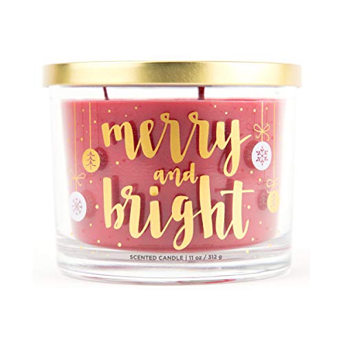Chesapeake Bay Candle Merry And Bright Candle, Sentiments, Red, 11 Ounce #TOP5