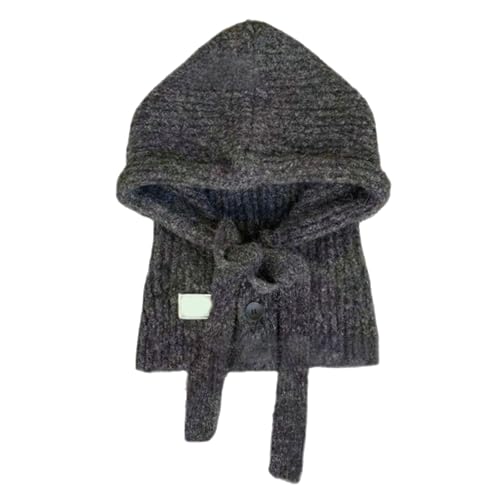 Bonnet écharpe réglable contre le vent et le froid femme