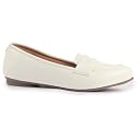 FAUSTO FST FJDWC-7044 WHITE-39 Women Party Ethnic Flat Loafers |Glittery Embellished Slip-On Ballerina Casual Moccasin Shoes (6 UK) gallery image