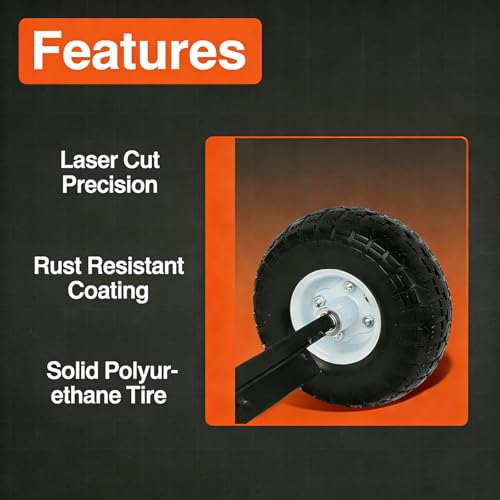 06423ZS9020AH Solid Never Flat Tires All Terrain Wheel Kit Replacement for Honda Generator EU3000is #06423-ZS9-020AH GELUOXI by GELUOXI - Image 3