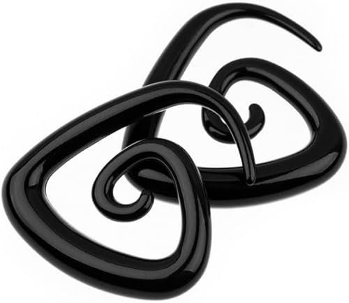 Miniatura 6 de Kit de expansión para orejas 14G-00G, tapones de espiral acrílica, conjuntos de expansores, túneles en forma de corazón, joyería de piercing,