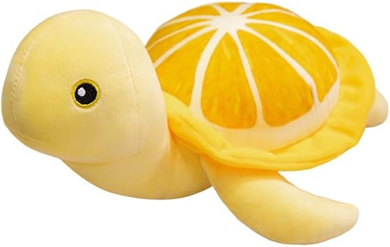 25cm/Cute Turtle Stuffed Animals, Soft Sea TurtlePlush Toy Tortoise Plushies Pillow - Stuffed Turtle Gift for Kids Birthday Valentines Deco (Yellow)