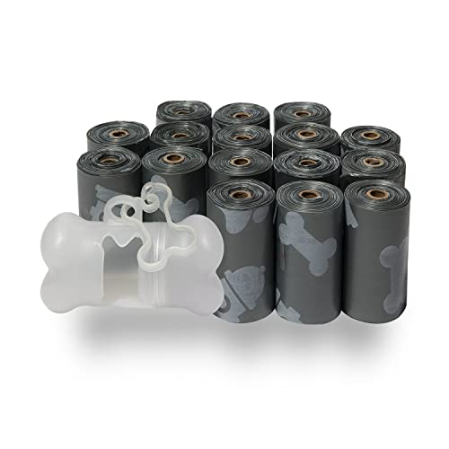 Image of Best Pet Supplies Dog Poop Bags for Waste Refuse Cleanup, Doggy Roll Replacements for Outdoor Puppy Walking and Travel, Leak Proof and Tear Resistant, Thick Plastic - Gray, 240 Bags