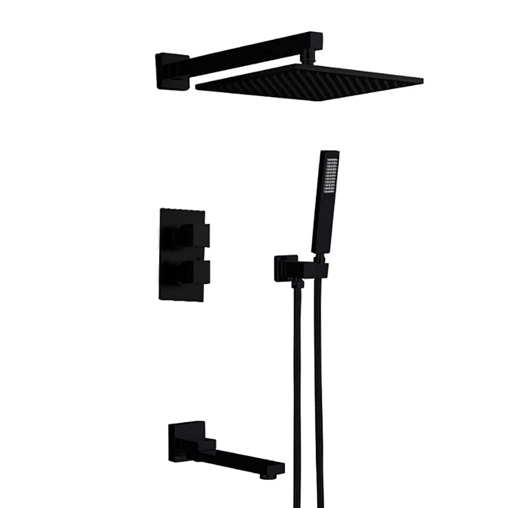 Système de douche thermostatique avec mitigeur, ensemble combiné complet avec douche à main