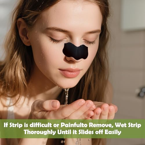 Heclia 70PCS Blackhead Pore Strips Bamboo Charcoal Face Strip For Blackheads Natural Charcoal Black head Tape for All Skin Type Black head Remover Deep Cleansing Charcoals Black Head Nose Tape - Thumbnail 6