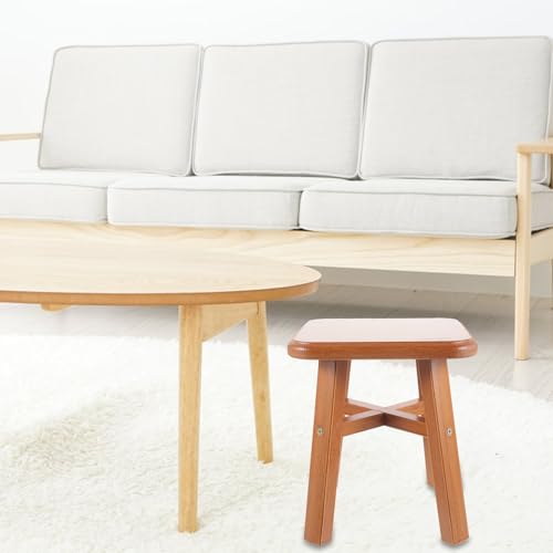 Tabouret en bois massif stable petit marchepied 24 cm léger