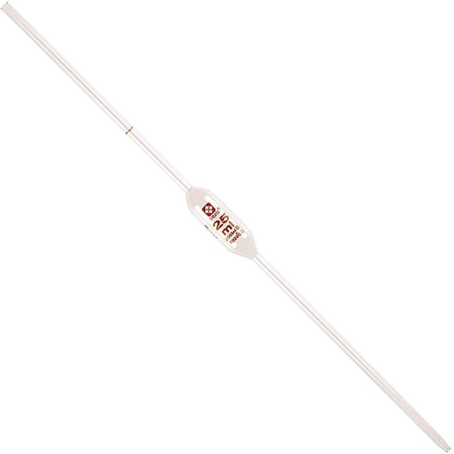 Sibata 2040-10-3MM 10mL Wide Tip Volumetric Pipet, Class B Reusable Glass, 3mm Tip Diameter (Pack of 12)