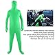 Dpofirs Fotografie Grüner Chromakey Bodysuit, Unisex Spandex Stretch Kostüm für Erwachsene Disappearing Man Body Suit, Grüner Ganzkörperanzug für Green Screen Fotografie Foto Video (170cm)