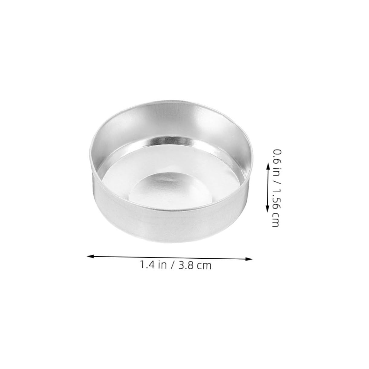 Yardenfun 150pcs Empty Tea Light Aluminum Tins Heat Resistant Metal Cups Multiuse Craft Containers