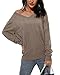 Arach&Cloz Women's Fall Tops 2025 Fashion Trendy V Neck Long Sleeve Shirts Dressy Blouses Knitted Casual Pullover Sweater Ladies Clothes Teacher Outfits Clothes Nutmeg XL