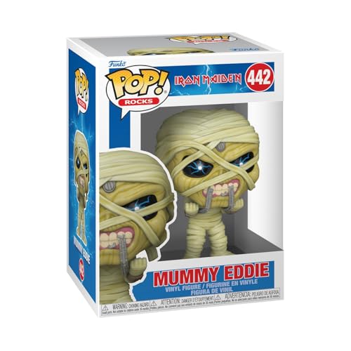 FUNKO Pop! Rocks: Iron Maiden - Eddie Mummy Eddie - Figura de Vinilo Coleccionable - Idea de Regalo - Mercancia Oficial - Juguetes para Niños y Adultos - Music Fans - Muñeco para Coleccionistas