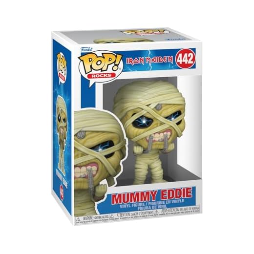 FUNKO Pop! Rocks: Iron Maiden - Eddie Mummy Eddie - Figura de Vinilo Coleccionable - Idea de Regalo - Mercancia Oficial - Juguetes para Niños y Adultos - Music Fans - Muñeco para Coleccionistas