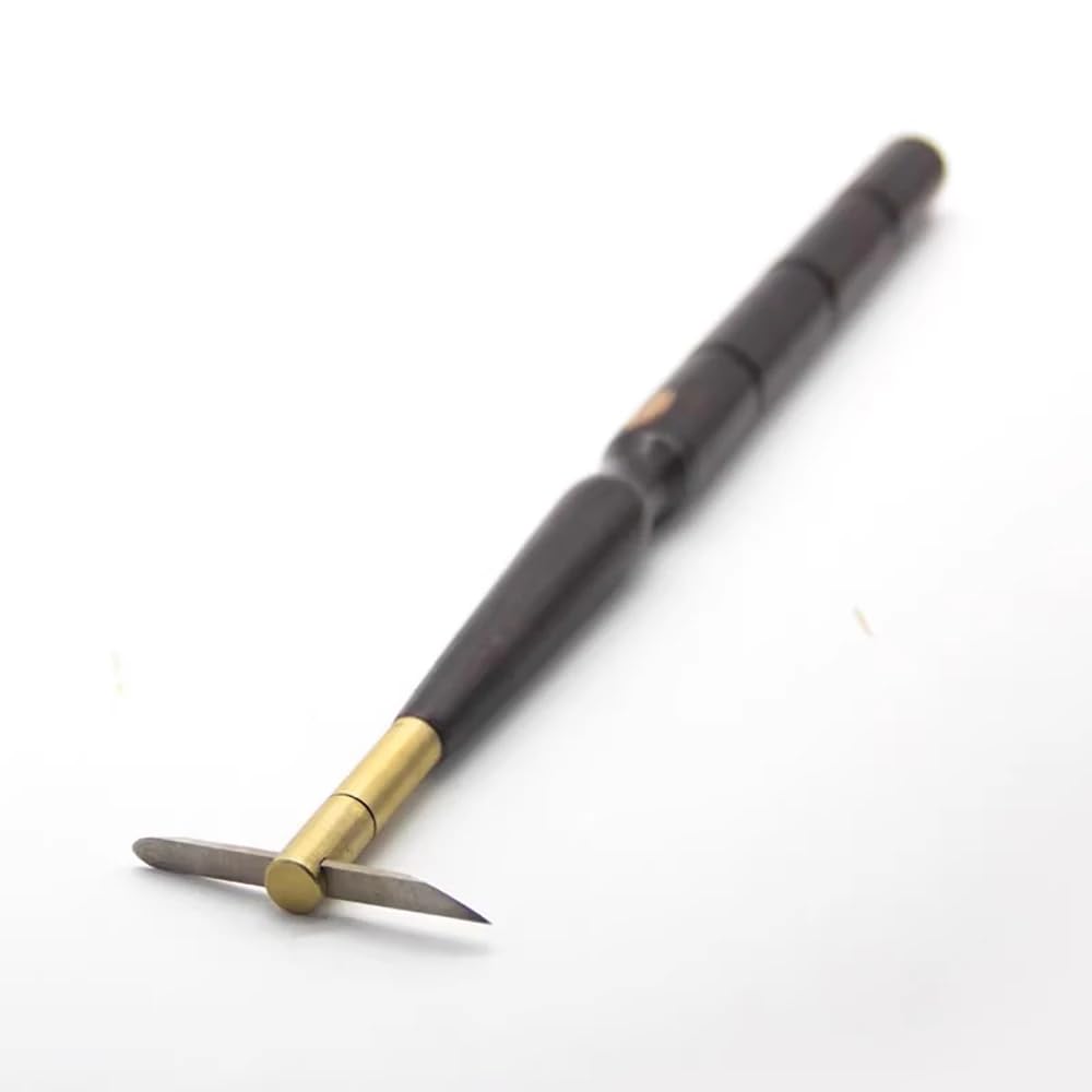 Herramienta para Hacer Moldes de Yeso Cerámico, Kit de Herramientas de Torneado para Cerámica Mango de Madera de Secuoya con 4 Cuchillas Reemplazables