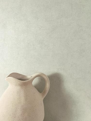 Newroom Carta da Parati Verde Tessuto Non Tessuto Effetto Lino - Moderno Tinta Unita Struttura Tessile per Soggiorno Camera da Letto