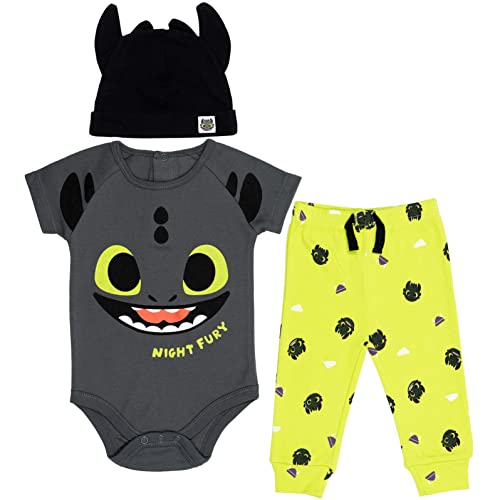 Image of DreamWorks How to Train Your Dragon Shrek 3 Piece Set: Bodysuit Pants Hat