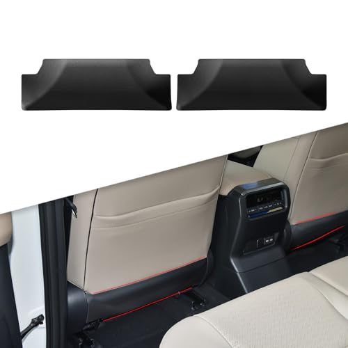 Image of SMABEE 2PCS Back Seat Anti-Kick Mats for 2024 2025 Toyota Land Cruiser Prado 250 LC250 J250 Accessories TPE 1Row Backrest Dirt Protector Cover Pad Paste Installation Interior Black | for Toyota Land Cruiser Prado 250 2025 2026 Accessories,1Row Backrest Dirt Protector Cover Pad,Back Seat Protector,TPE
