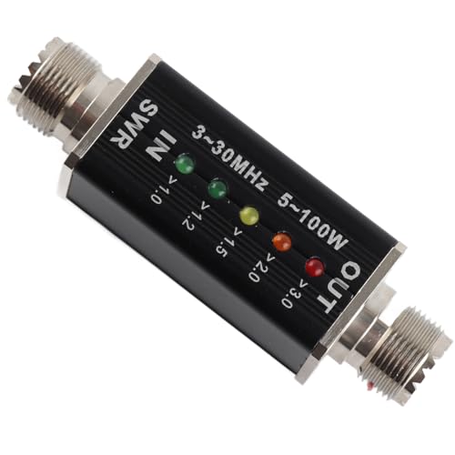 5?100W Standing Meter Mini Shortwave LED Indicator SWR Meter for Antenna Radio, Digital Power Meter SWR Meter for Testing SWR Power