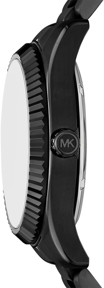 Michael Kors Men's Lexington Automatic Black Stainless Steel Watch (Model: MK9244) - Image 2