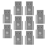 FEICHAO Lot de 10 adaptateurs d'affichage virtuel DP DisplayPort factice 4 K EDID 1920 x 1080 à 60 Hz Gris