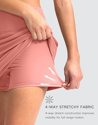 Image of G Gradual Women's 16 inch Swim Skirt with Pockets High Waisted Tummy Control Modest Swimsuit Bathing Suit Bottoms for Women