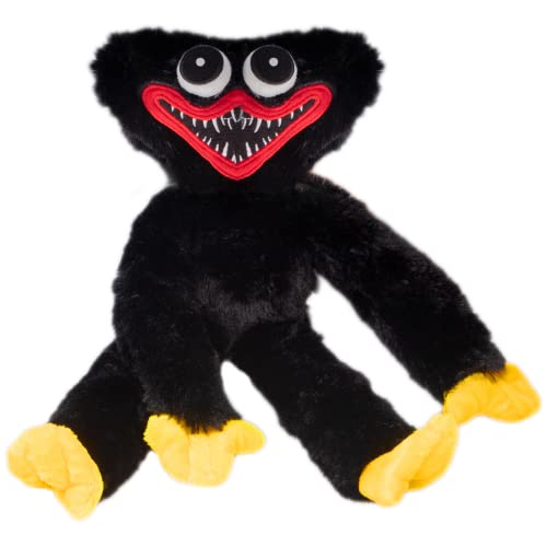 Thingehoy Huggy-Wuggy Plush, Poppy-Playtime Huggy-Wuggy Birthday Gifts, Horror Plush Toy Halloween, Soft Stuffed Toy Plush Doll for Girls and Boys - Black