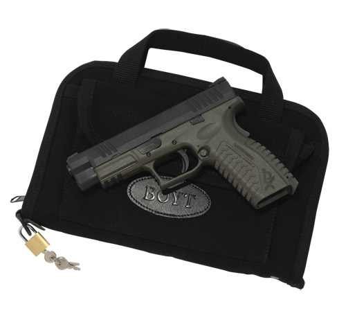 Boyt Harness Rectanglur Handgun Case with Intercept and Magazine Pocket