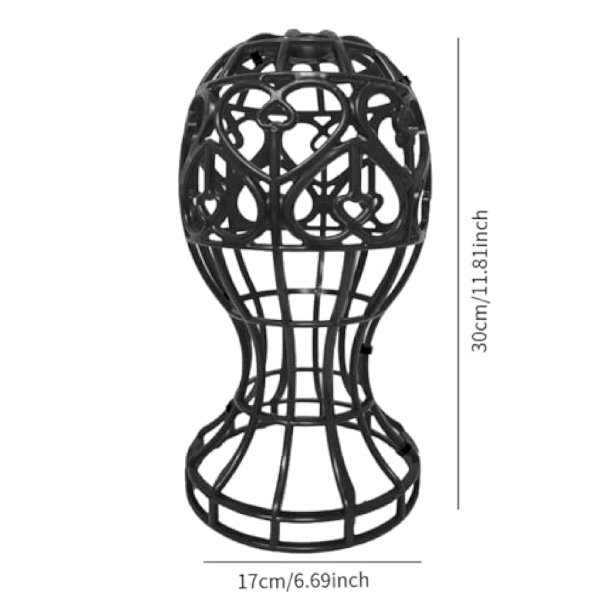 Multifunction Heart Shaped Wig Stand Holder for Beauty Salon