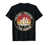Ali The Man The Myth The Legend Personalized Name T-Shirt
