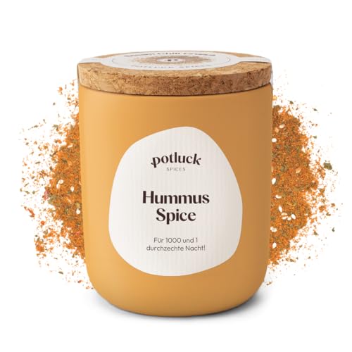 Potluck | Hummus Spice | Gewürzzubereitung im Keramiktopf | 65g | Vegan, glutenf