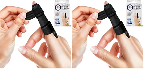 Attelle doigt cassé Dr. Arthritis S/M noir pour immobilisation index majeur annulaire
