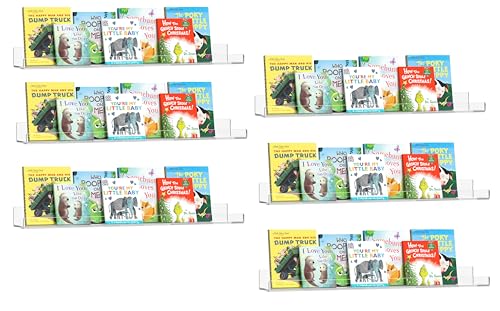 HBlife 24 Inches Floating Shelves Wall Mounted Clear Acrylic Shelves