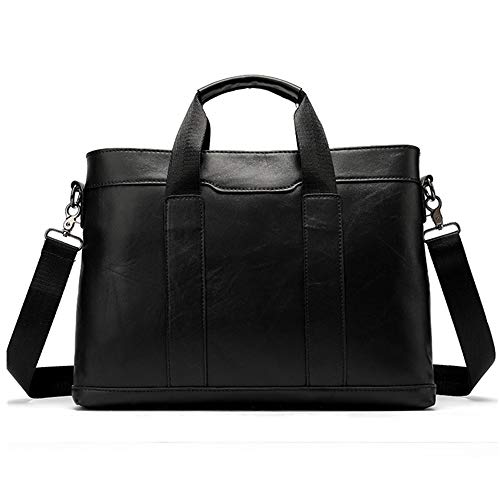 Sac à main en cuir imperméable pour hommes - Grand format business chic