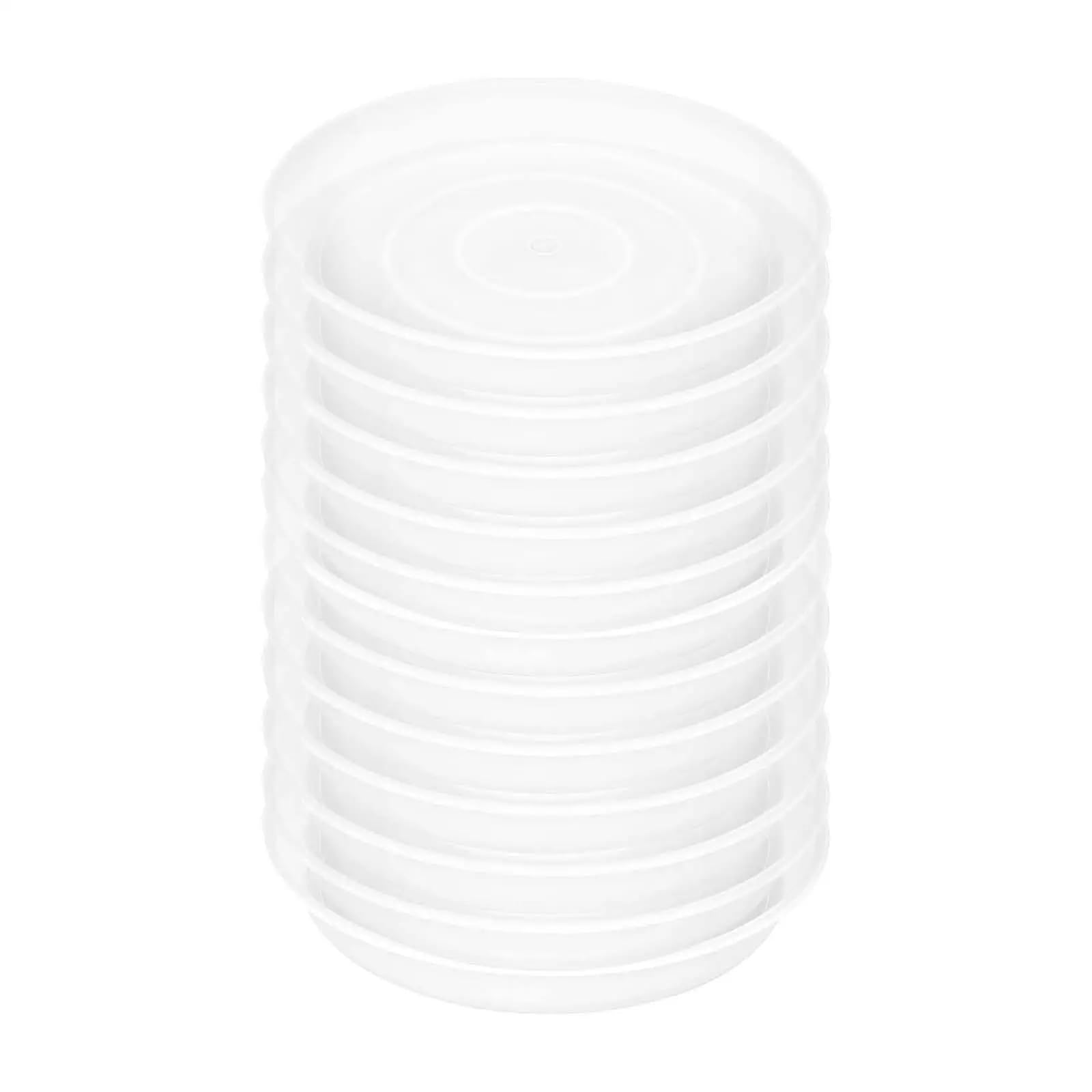 DSFIHJO Plant Tray 12x 11.81 Plant Saucers Flower Pot Household Round Tray For Pots(Transparent)