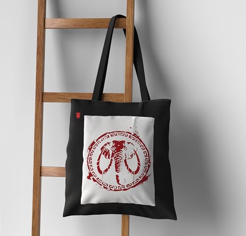 Image of ZORI Black Tote Bag With Pocket Printed Designed Canvas Tote Bags For Women large capacity,Tote bag For Shopping, College, Travel, More Canvas Handbag For Unisex Bag