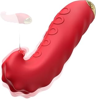Tongue Vibrator Adult Sex Toys, Bullet Licking G Spot Rose Sex Toy with 10 Vibrating Modes for Clit Nipple Vaginal Stimulator, Vibrators Dildo for Women Men Couple Adult Game Female Pleasure